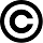 Smbolo para obra con copyright